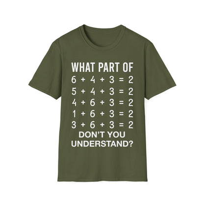 Funny What Part of Baseball Dont You Understand School Team T-Shirt for Men Women Kids