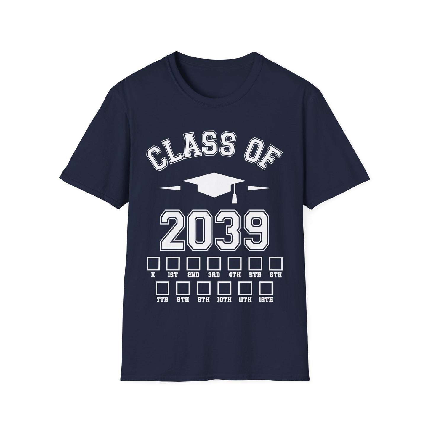 Funny Class of 2039 Checklist Grow with Me Kindergarten First Day Graduation