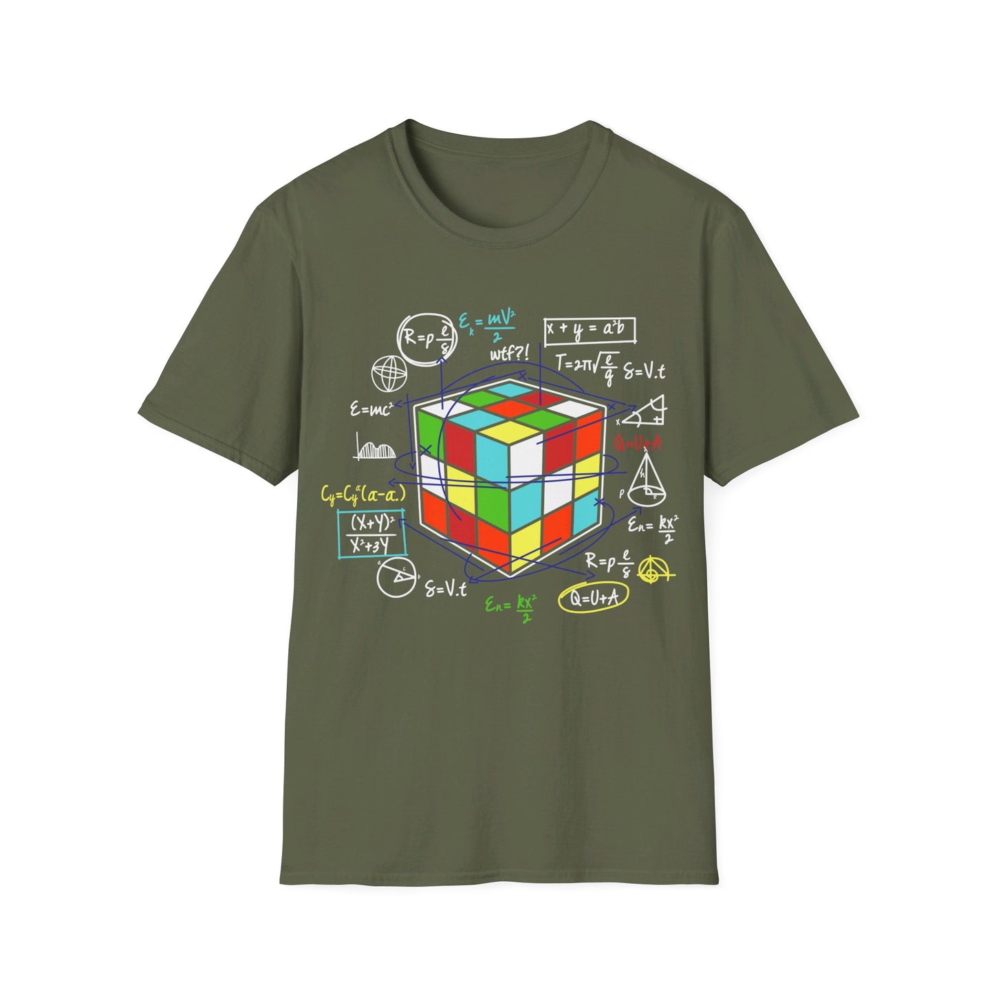 Melting Cube Speed Cubing Math Vintage Puzzle Youth Gifts T-Shirt