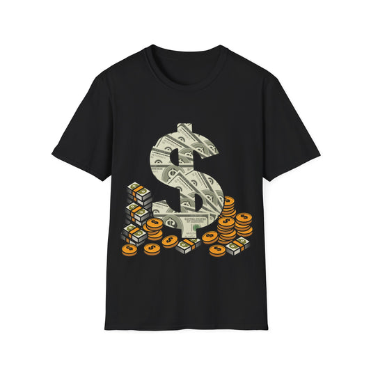 Cool As Dollar Bill Dollar Sign $$ Gift T-Shirt For Men Women T-Shirt