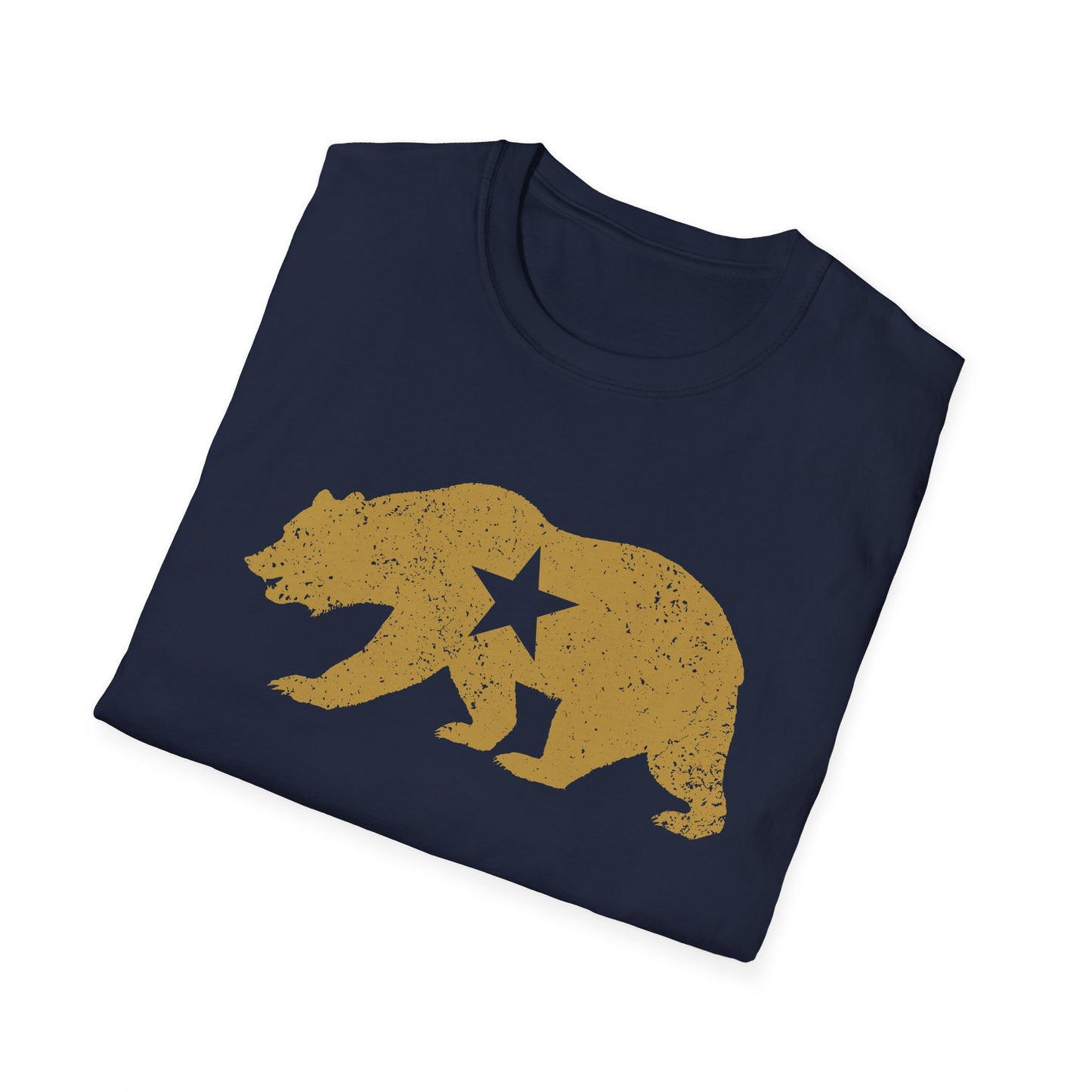 California Golden State Bear Vintage Distressed Graphic T-Shirt