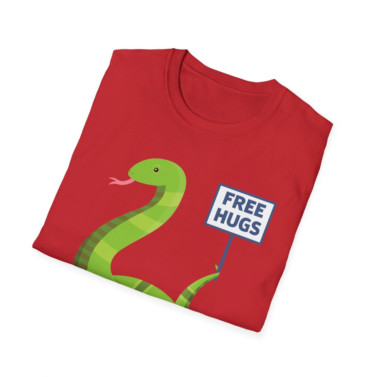 Funny Free Hugsss Cute Snake Hug Lovers Sarcastic  T-Shirt For Men Women Travelers