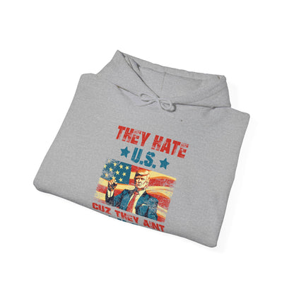 They Hate Us Cuz They Ain't Us Funny Trump 4th Of July 2024 Hoodie For Men Women Hoodie