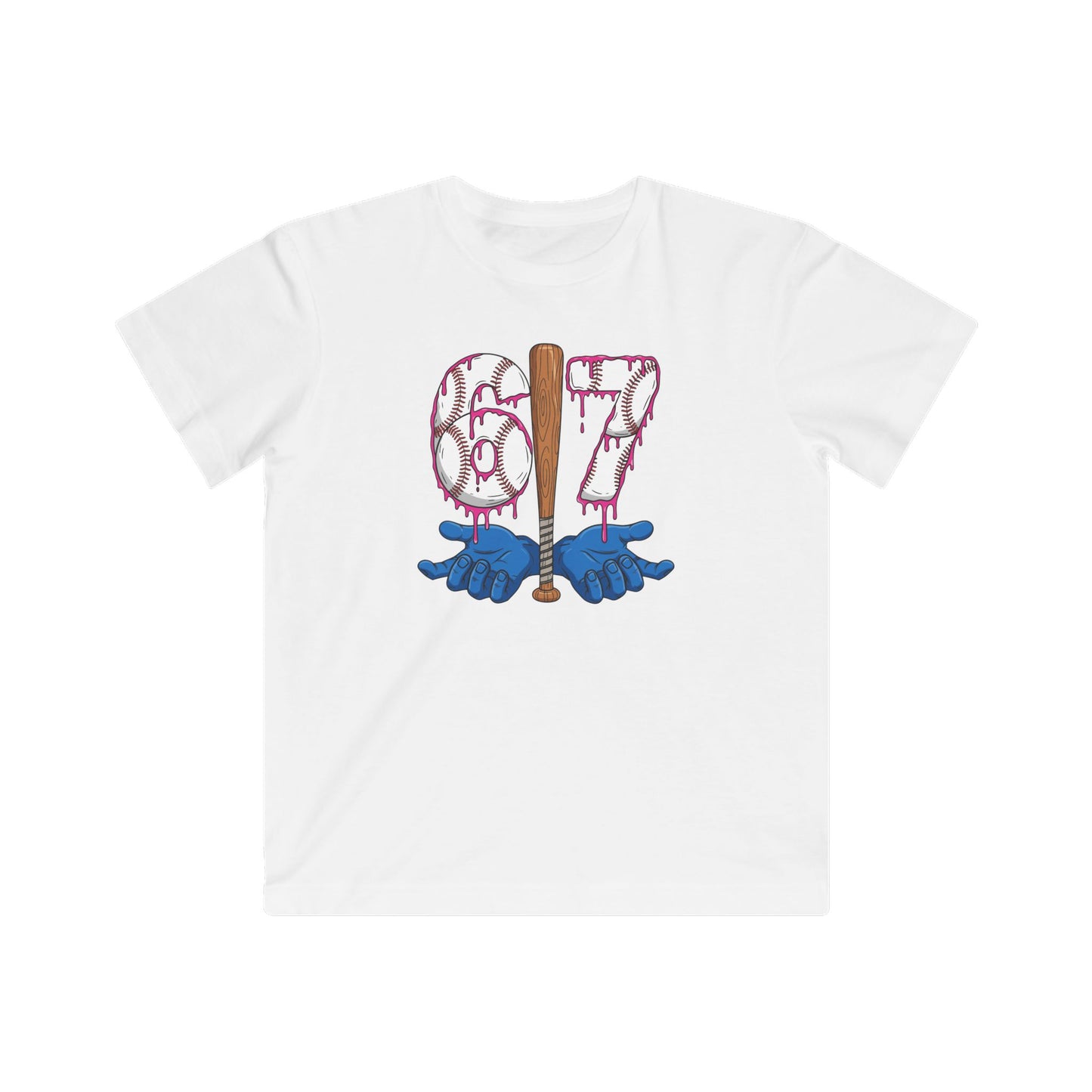 Baseball 67 Six Seven Funny Gen Alpha Meme Drip T-Shirt