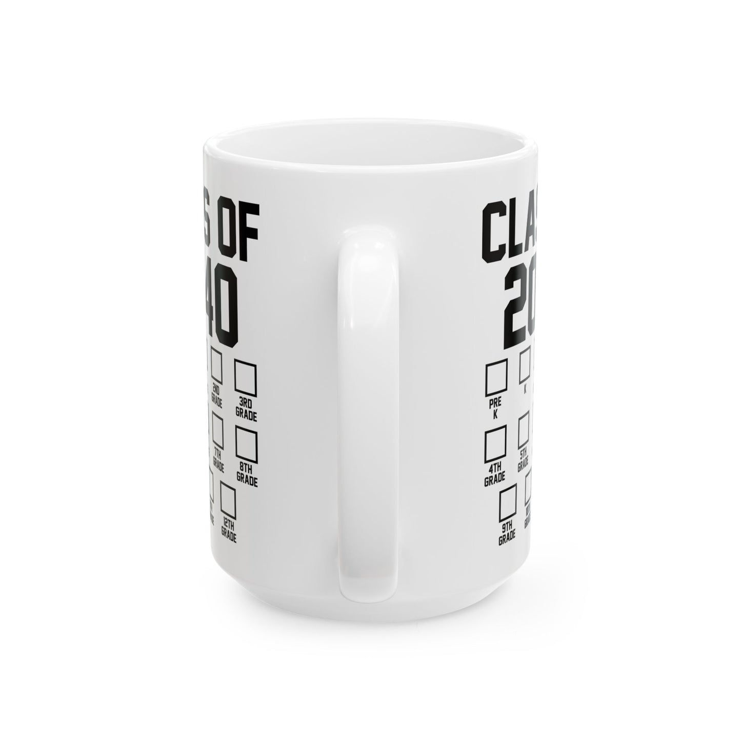 Class of 2040 Grow with Me Checklist Pre-k to 12th Grade Coffee Mug