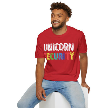 Funny Unicorn Security Costume Police T-Shirt Men Women Kids