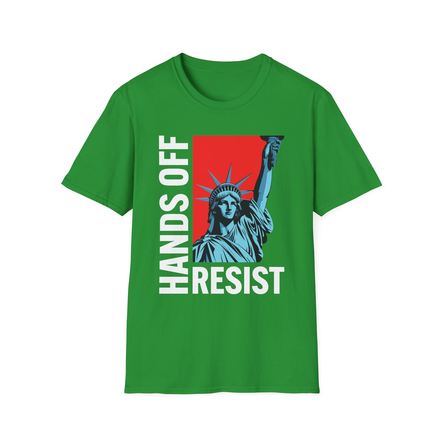Resist Statue of Liberty Hands Off Resistance Protest T-Shirt For Men Women