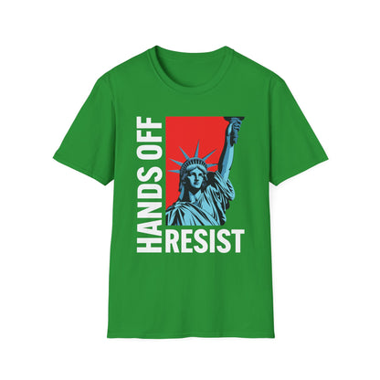 Resist Statue of Liberty Hands Off Resistance Protest T-Shirt For Men Women
