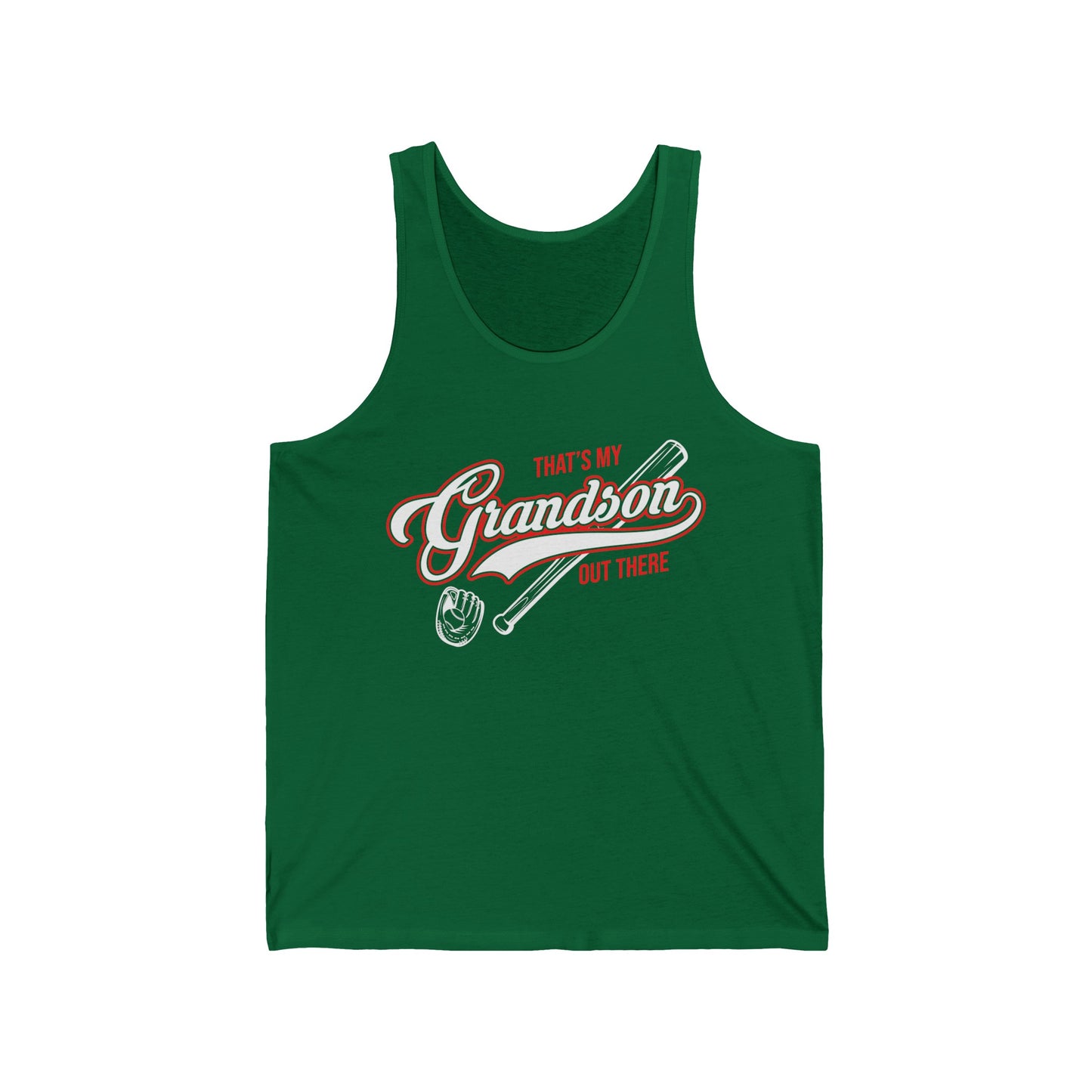 Thats My Grandson Out There Baseball Grandma Mothers Day Fathers Day Tank Tops