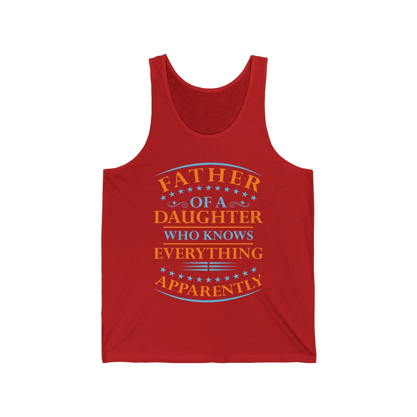 Funny Father Daughter Knows Everything Dad Fathers Day Vintage Tank Top For Men Women Tank Top