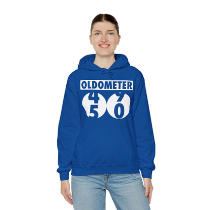 Funny Oldometer Odometer 50th Birthday Gift 50 yrs Old Joke Hoodie For Men Women Hoodie