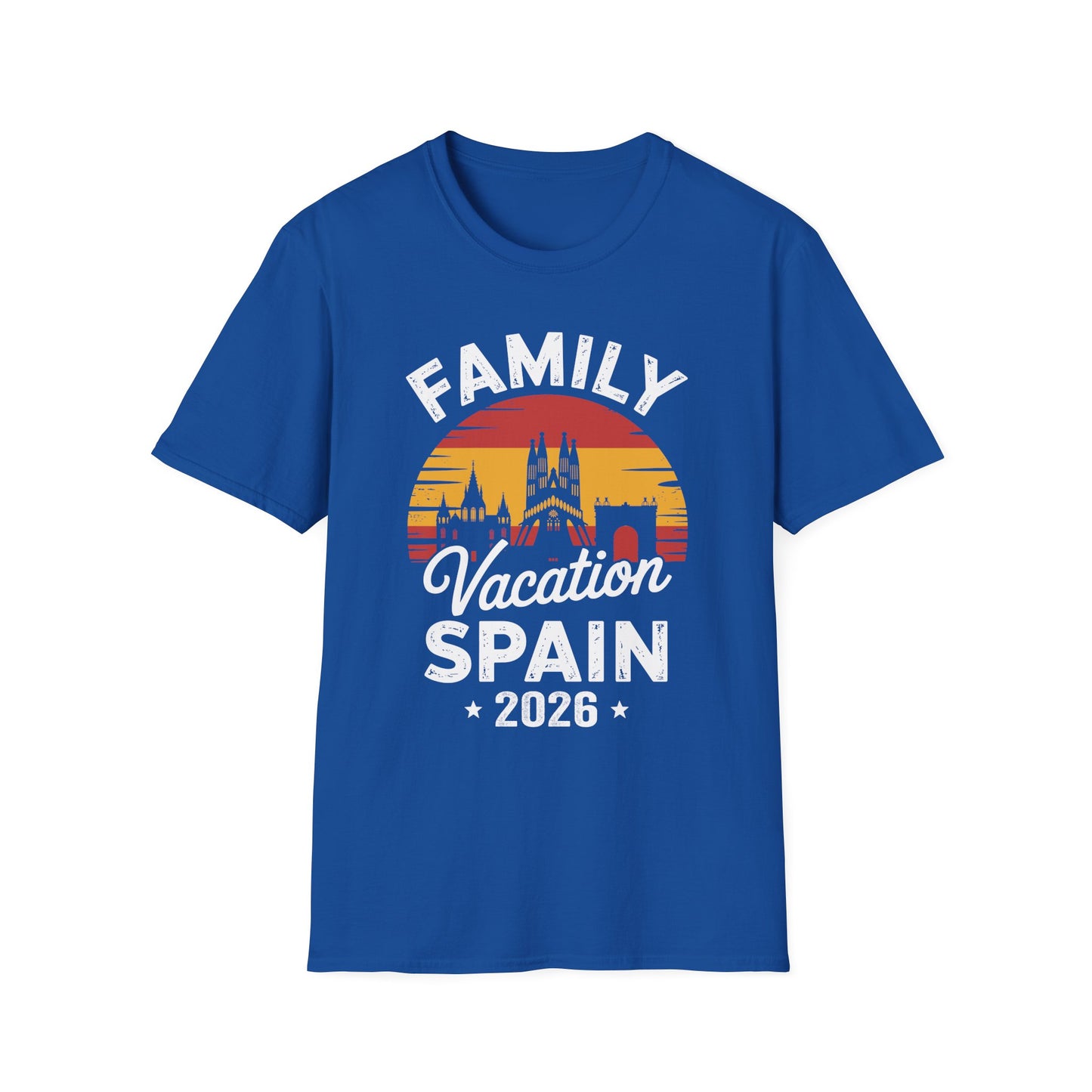 Family Vacation Spain 2026 Traveler Trip Tour T-Shirt For Men Women Tourist