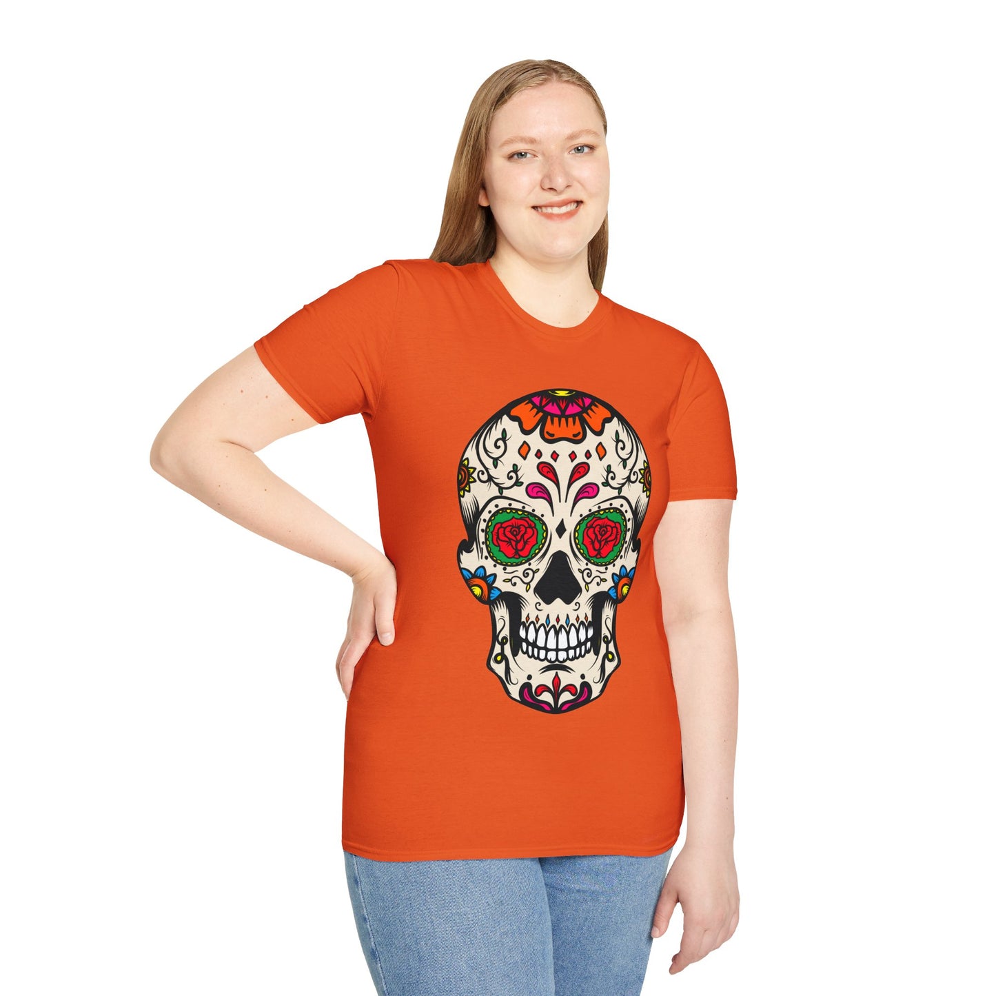 Sugar Skull Dia De Los Muertos Costume Halloween Day Of Dead T-Shirt