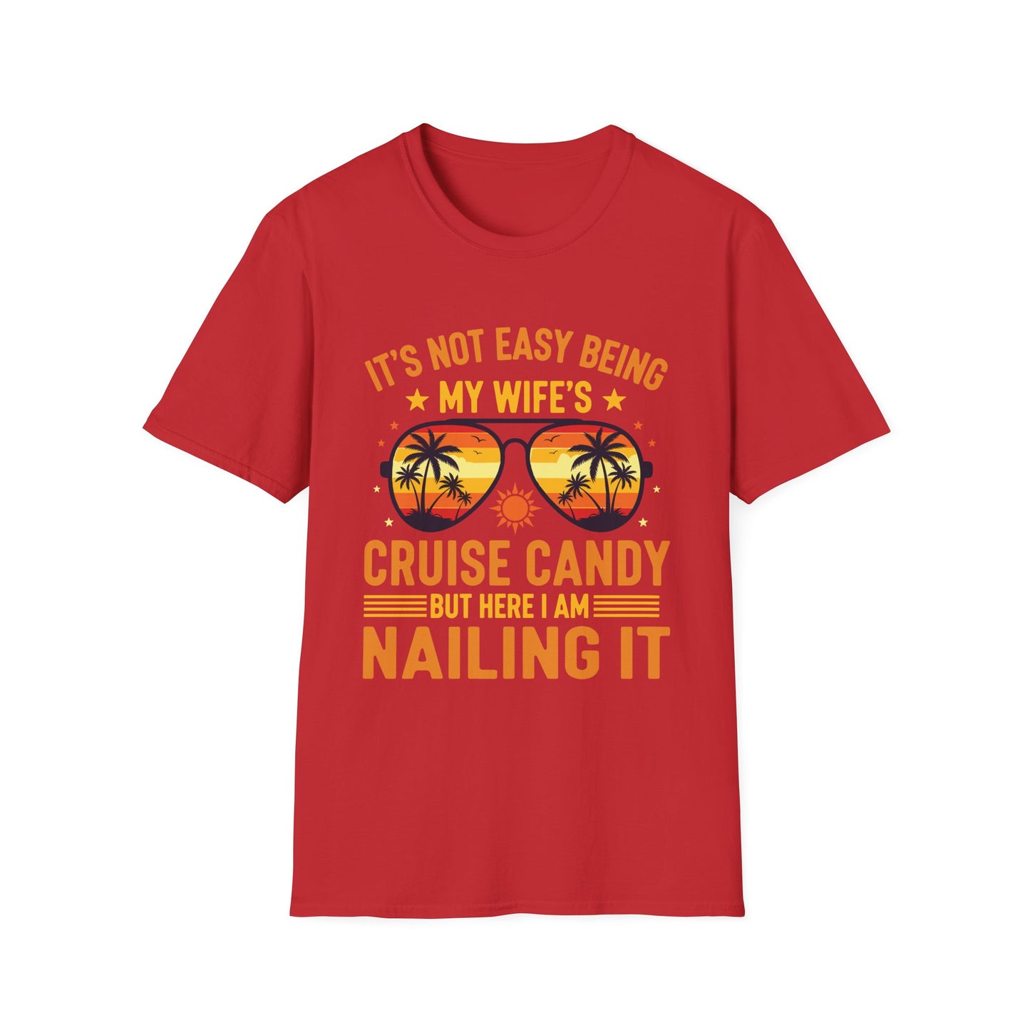 Matching Couples Cruise Men Candy Husband and Wife Cruise T-Shirt