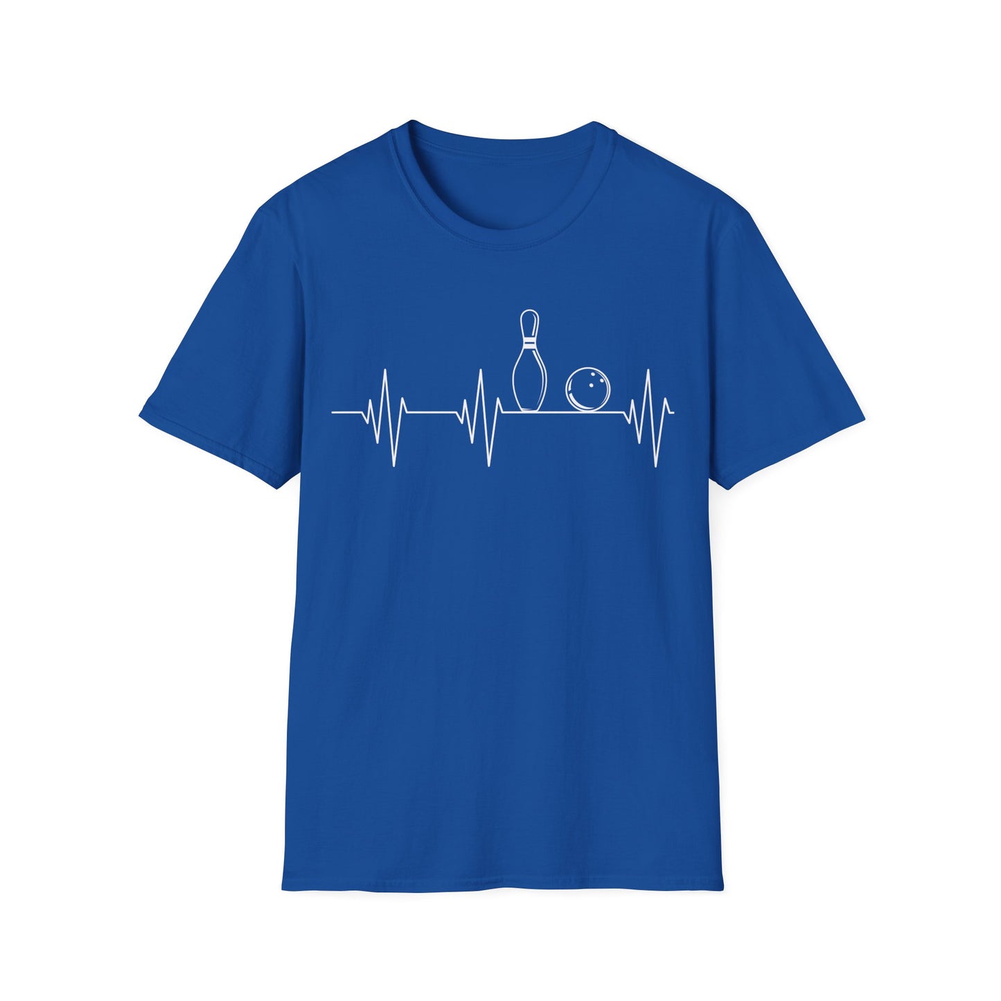 Funny Bowling Gift Cute EKG Bowlers League T-Shirt For Men Women T-Shirt