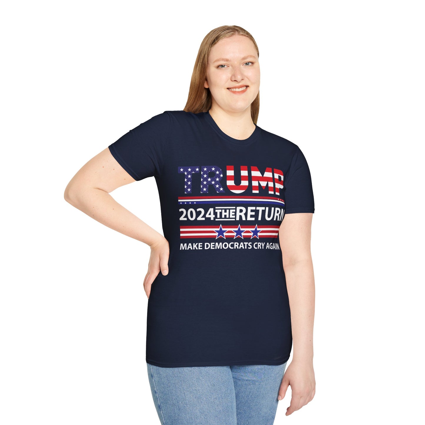 Trump 2024 The Return 45 47 Make Liberals Cry Again T-Shirt For Men Women T-Shirt