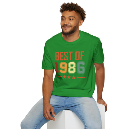 Funny Vintage Best of 1986 40 Year Old Gift 40th Birthday T-Shirt For Men Women T-Shirt