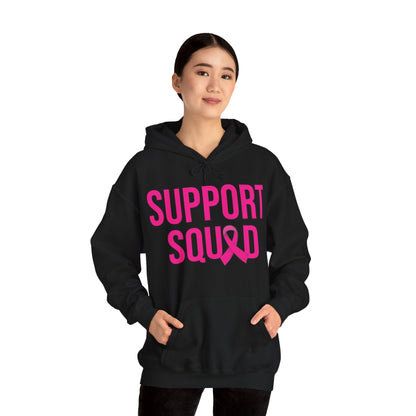 Support Squad Breast Cancer Warrior Awareness October Pink Hoodie
