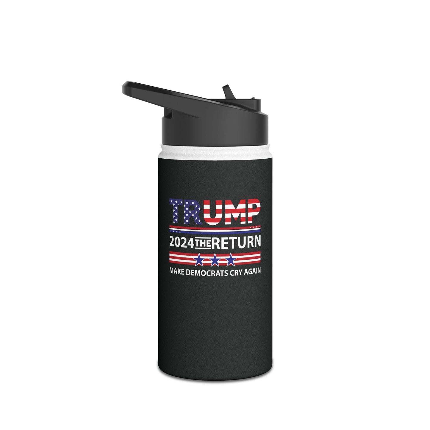 Trump 2024 The Return 45 47 Make Liberals Cry Again Water Bottle For Men Women