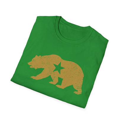 California Golden State Bear Vintage Distressed Graphic T-Shirt