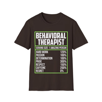 Behavioral Therapist Facts Analyst Behavior Tech SPED Teacher Autism T-Shirt