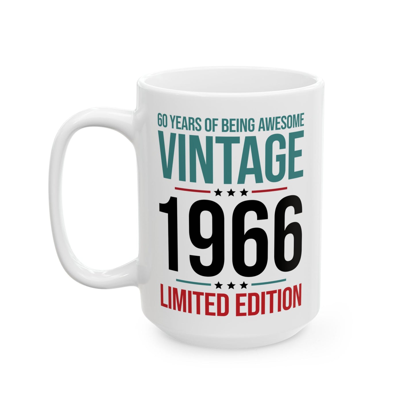 60 Year Old Gifts Vintage 1966 60 Years Awesome 60th Birthday Coffee Mug