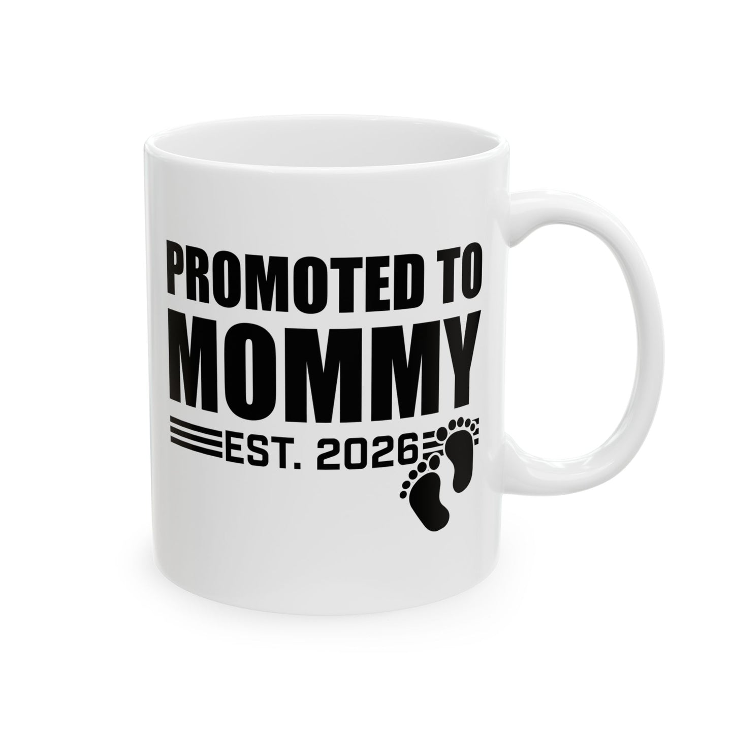 Promoted To Mommy 2026 Pregnancy Announcement Mothers Day Mom To Be Coffee Mug