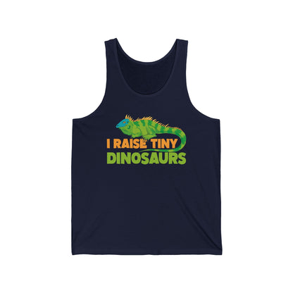Funny Leopard Gecko I Raise Tiny Dinosaurs Lizard Reptile Geckos Tank Top For Men Women