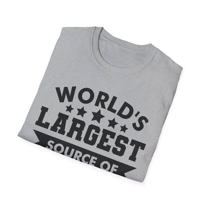 Funny Worlds Largest Source Of Natural Gas Fart Sarcastic T-Shirt