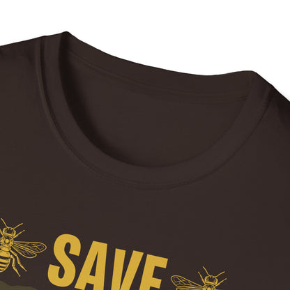 Save Bees Rescue Animals Recycle Plastic Care Earth Day T-Shirt