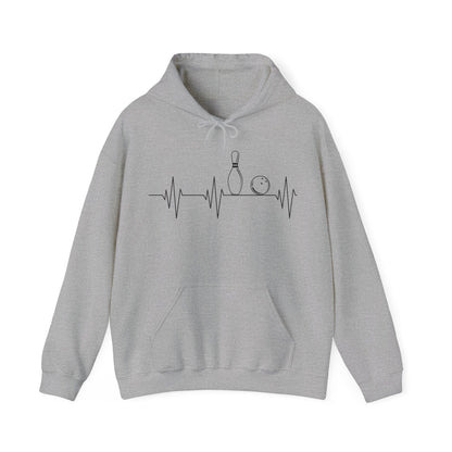 Funny Bowling Gift Cute EKG Bowlers League Hoodie For Men Women Hoodie