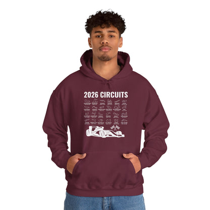 2026 Schedule Formula Racing Formula Car Retro Vintage Hoodie