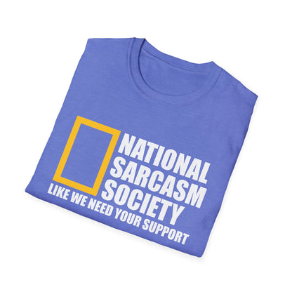 Funny National Sarcasm Society Sarcastic Shirt Tshirt Men Women