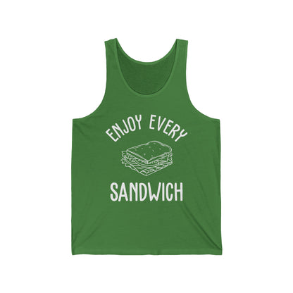 Enjoy Every Sandwich T-shirt For Women Men Food Cute Foodie Tank Tops