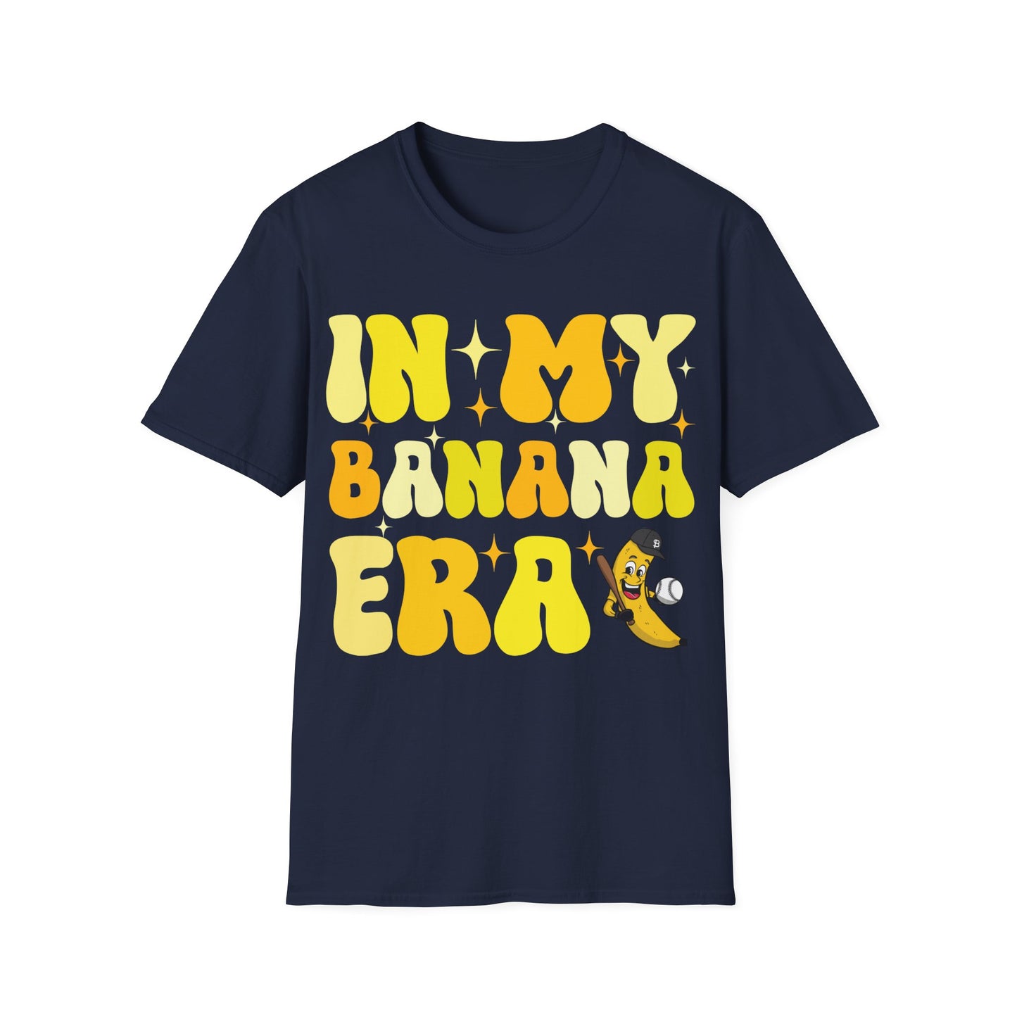 Funny In My Bananas Era Fruit Lover Baseball Player T-Shirt For Men Women T-Shirt