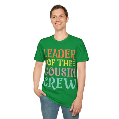 Leader Of The Cousin Crew Toddler Girl Boy Funny Vacation Trip T-Shirt For Men Women T-Shirt