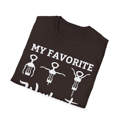 Funny My Favorite Workout Wine Lover Shirt Womens Exercise Tshirt