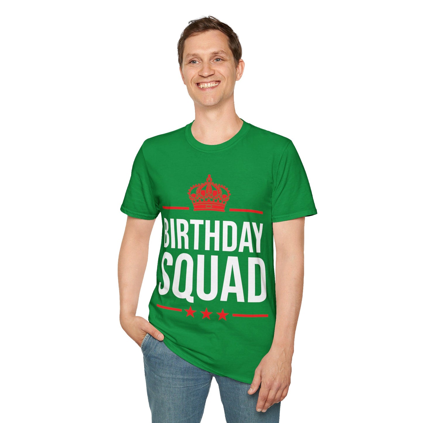 Funny Birthday Squad For Birthday Celebration T-Shirt For Men Women Kids