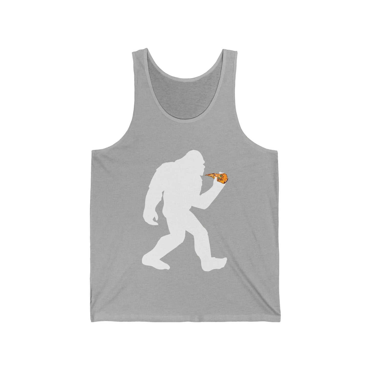 Funny Bigfoot Pizza Food Lovers Foodie Gifts Pepperoni Tank Tops For Men Women