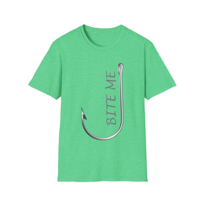 Bite Me T-Shirt Funny Fisherman Fathers Day Tshirt Men Women