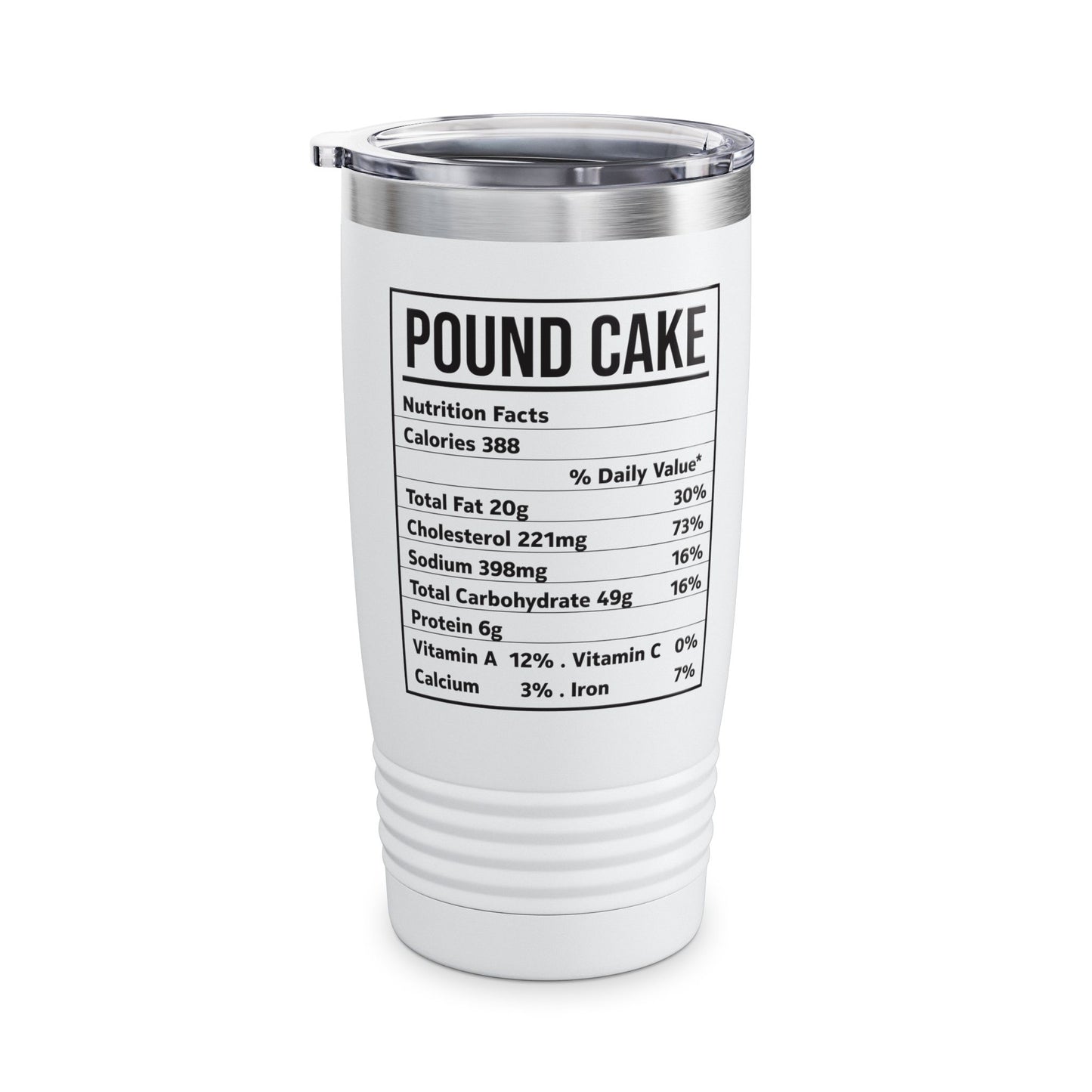 Funny Pound Cake Nutrition Facts Family Matching Christmas Costume Tumbler For Men Women