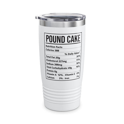 Funny Pound Cake Nutrition Facts Family Matching Christmas Costume Tumbler For Men Women