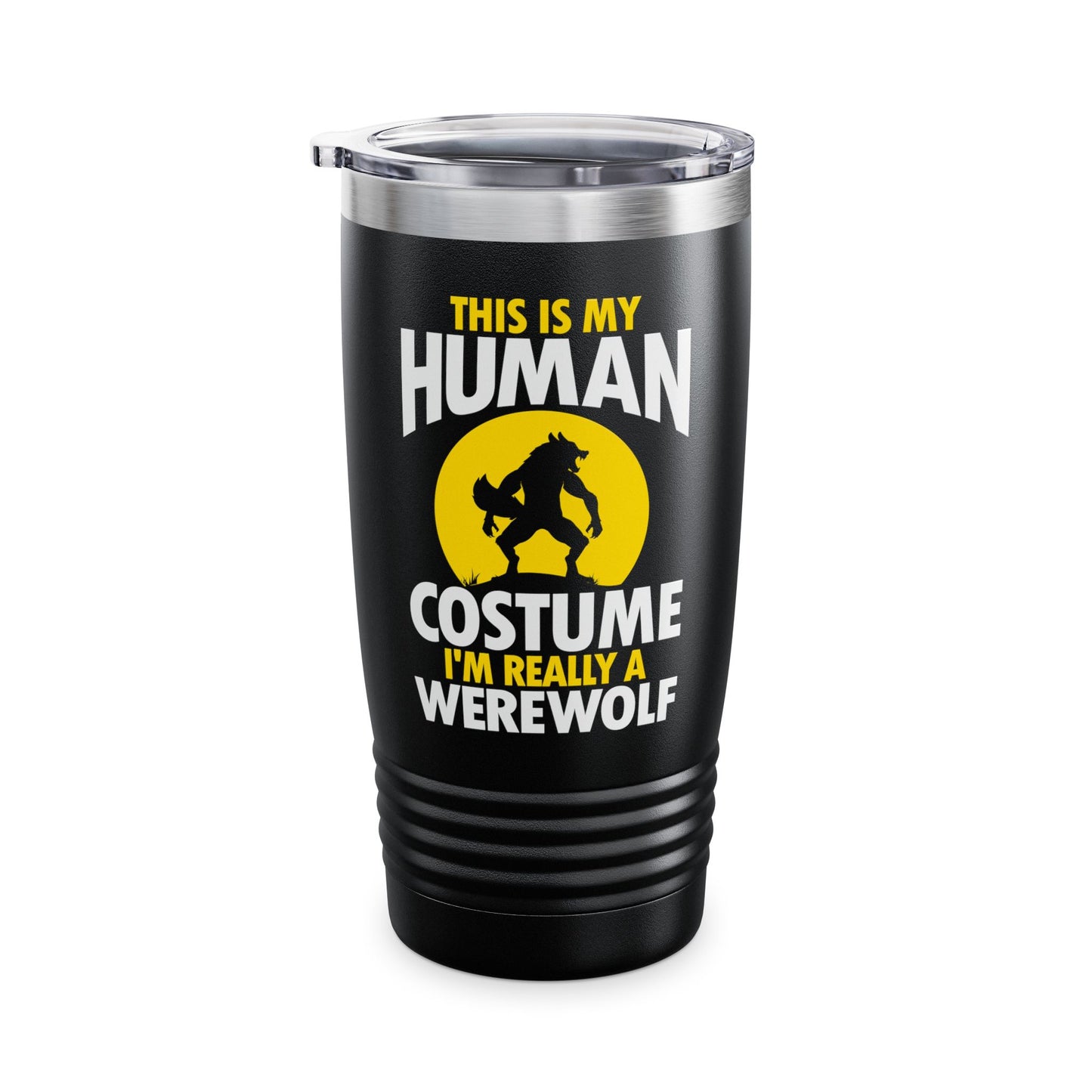 I'm Really A Werewolf This Is My Human Costume Funny Halloween Mug For Men Women Tumbler