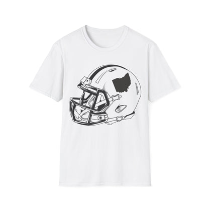 Vintage Football Helmet Shirt State of Ohio American Football Distressed T-Shirt Men Women