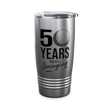 50 Years And Still Swinging 50th Birthday Funny Golf Club Tumbler