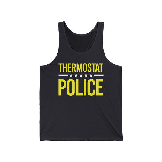 Mens Thermostat Police For A Police Fathers Day Dad Papa Tank Tops For Women Men