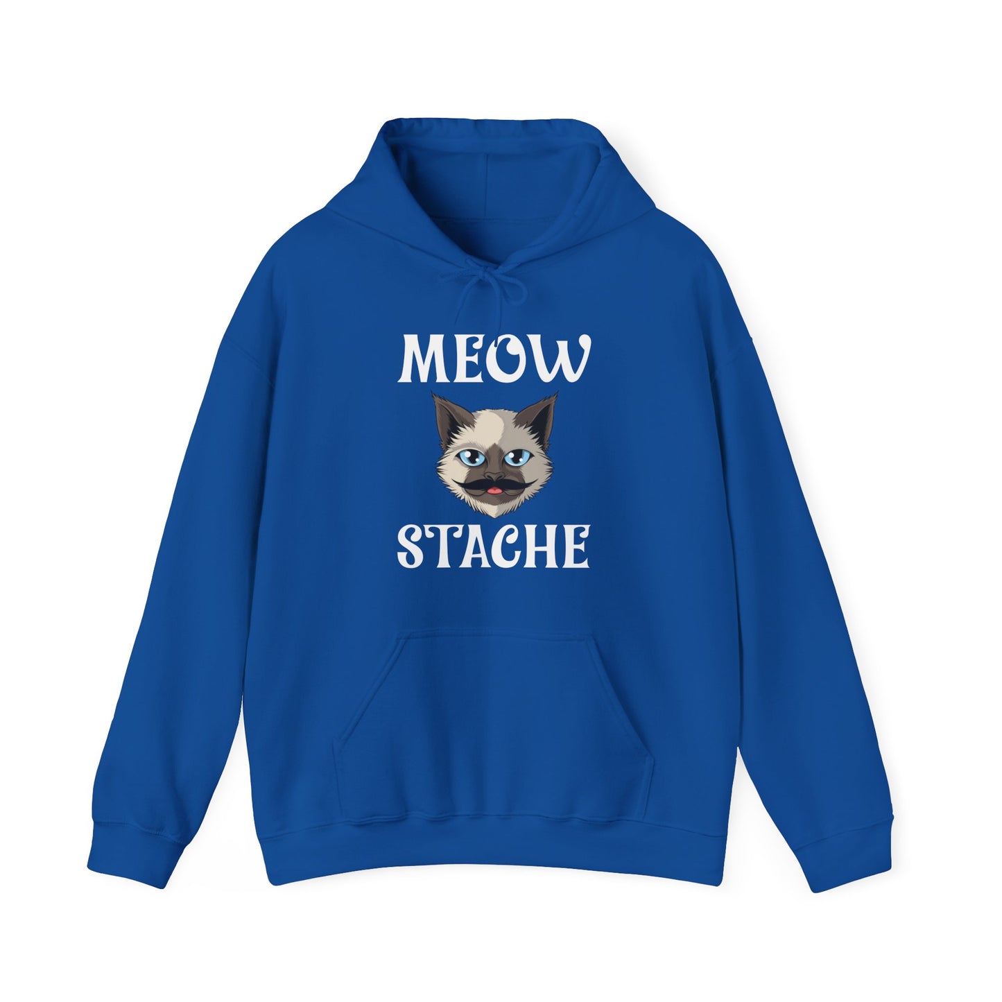 Meowstache Cat Mustache Moustache Beard Bearded Kitten Lovers Hoodie For Men Women Hoodie