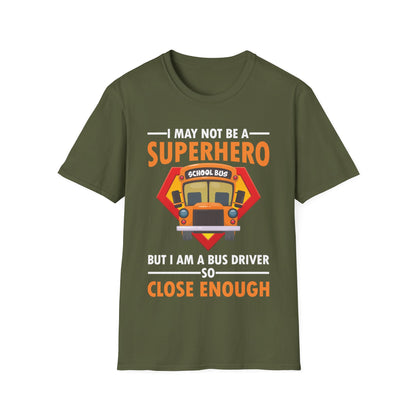 Superhero School Bus Driver Shirt Funny Bus Driver T-Shirt