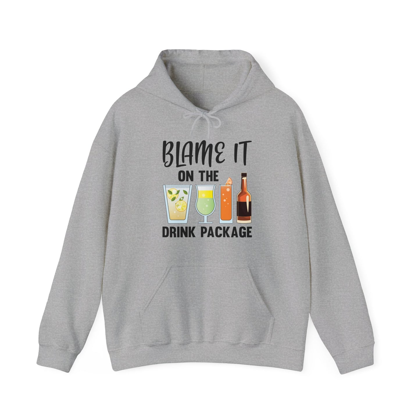 Blame It On The Drink Package Funny Cruise Hoodie For Men Women Hoodie