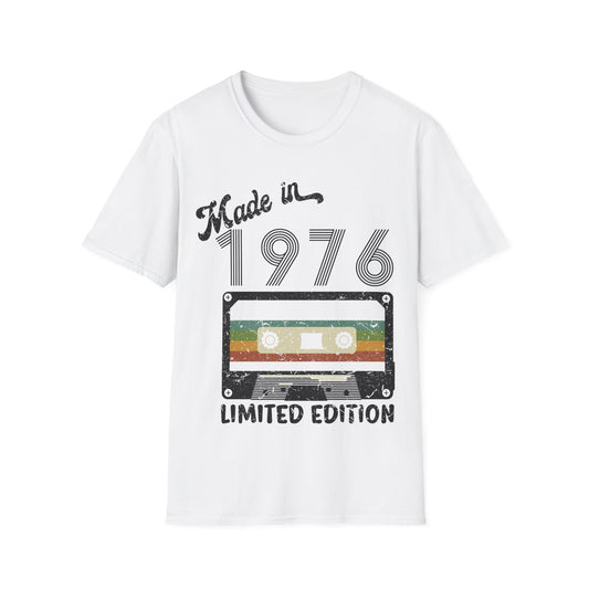 Made In 1976 Limited Edition Funny Cassette Tape Vintage T-Shirt For Men Women